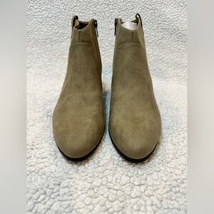 Old Navy Olive Faux-Suede Ankle Boots